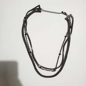 Pretty necklace with chains and beads